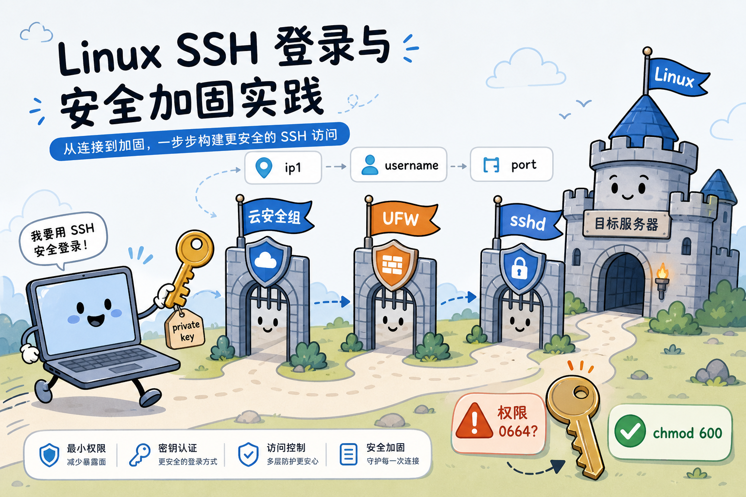 Linux 服务器 SSH 登录与安全加固笔记